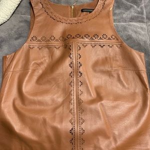 White House black market Leather tank